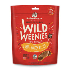 Stella & Chewy's Wild Weenies poulet-sachet-3-25oz : récompense protéinée pour entraînement efficace