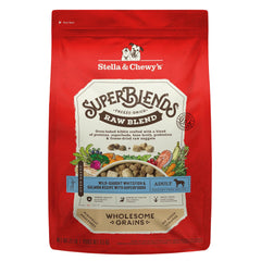 Stella et Chewys SuperBlends sac 21 lb pour repas complets et pratiques.