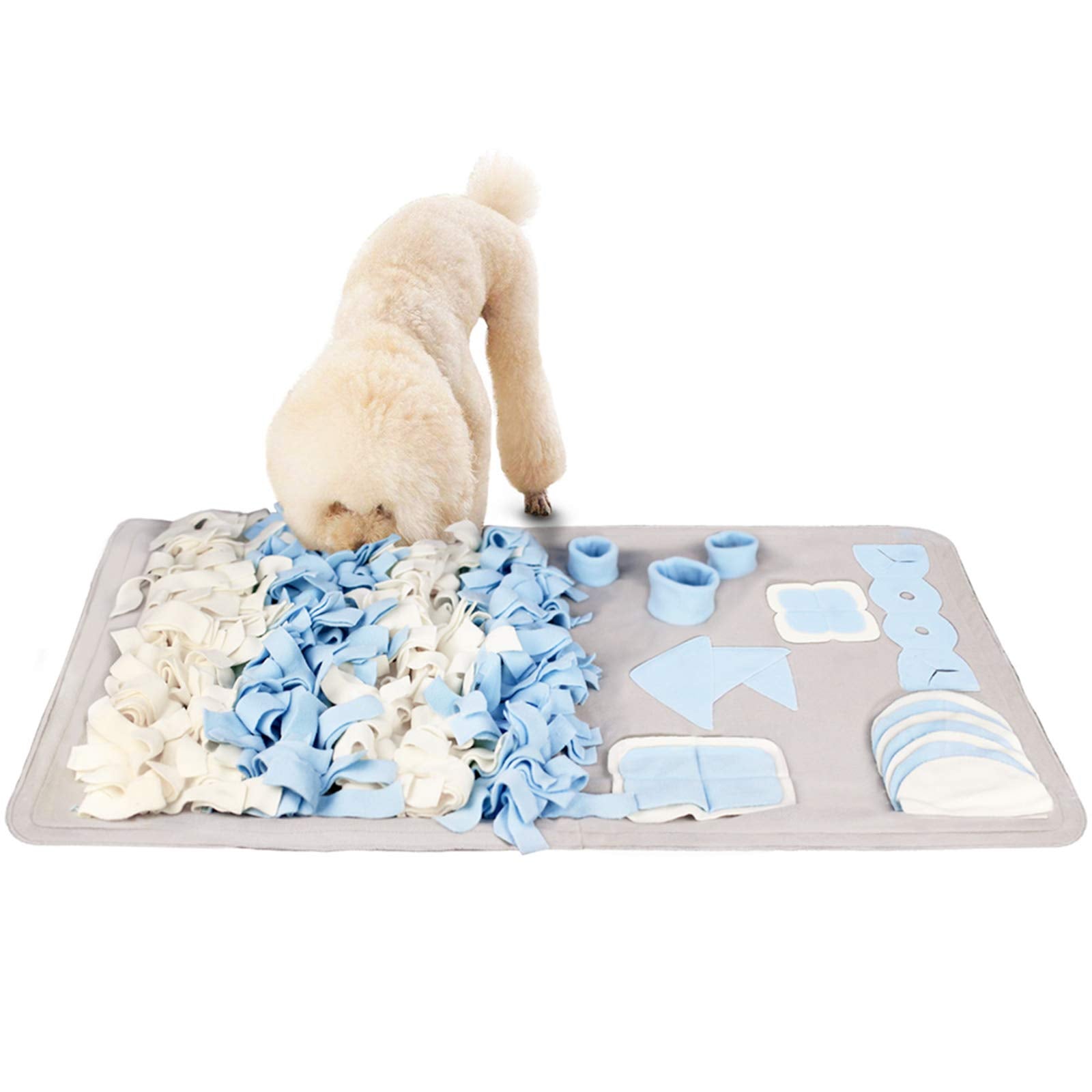 Tapis-snuffle-petit-chien Stellaire Chern, stimule l’odorat et l’attention.