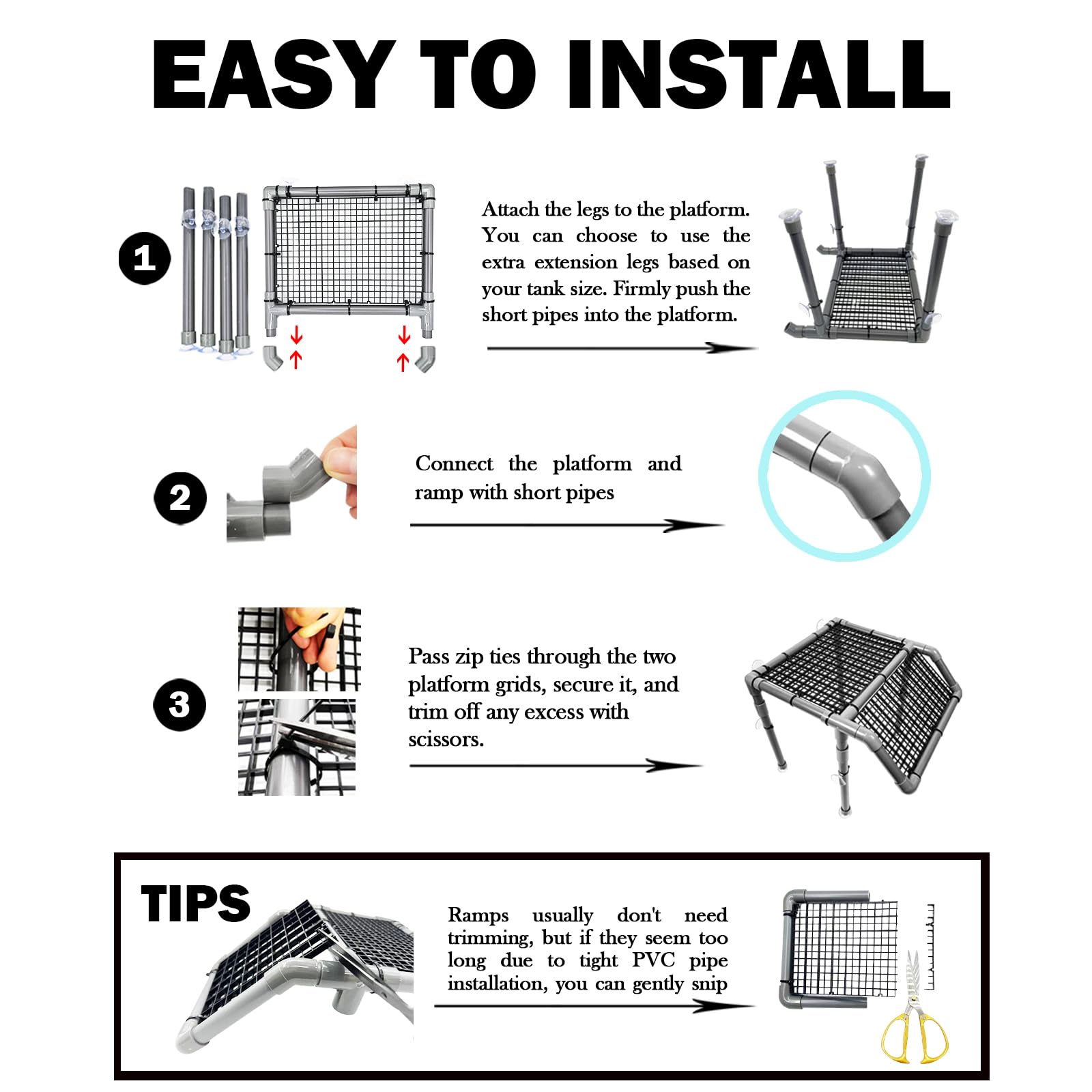 StellarOcean astuce-installation placer le dock avant de remplir l’aquarium.