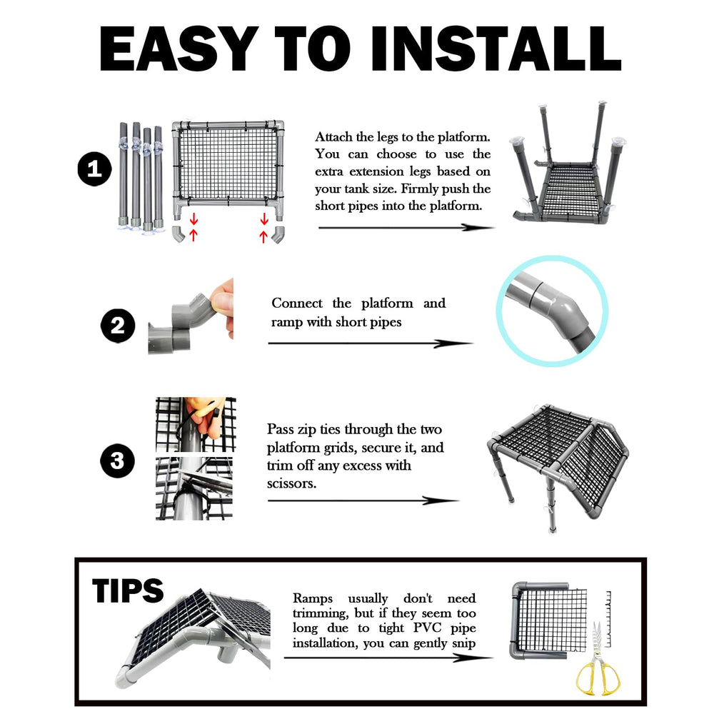 StellarOcean astuce-installation placer le dock avant de remplir l’aquarium.