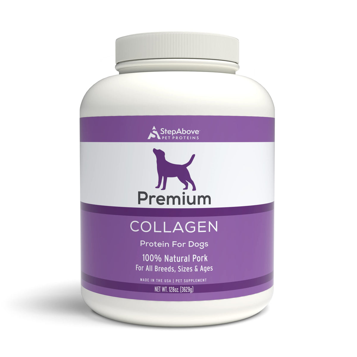 Pot Step Above Proteins: protéine de collagène pour chien, soutien des articulations.