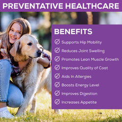 Poudre Step Above Proteins: collagène et gélatine pour chien, soutien musculaire potentiel.
