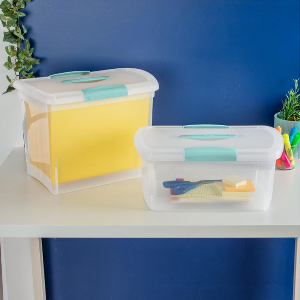 Sterilite ShowOffs: rangement portable pour bureau et maison.