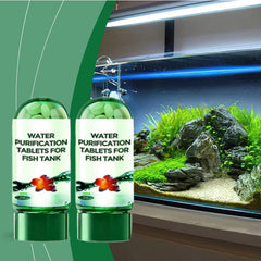 Steriqotu tablettes purification eau aquarium clarifiant l'eau pour les poissons.