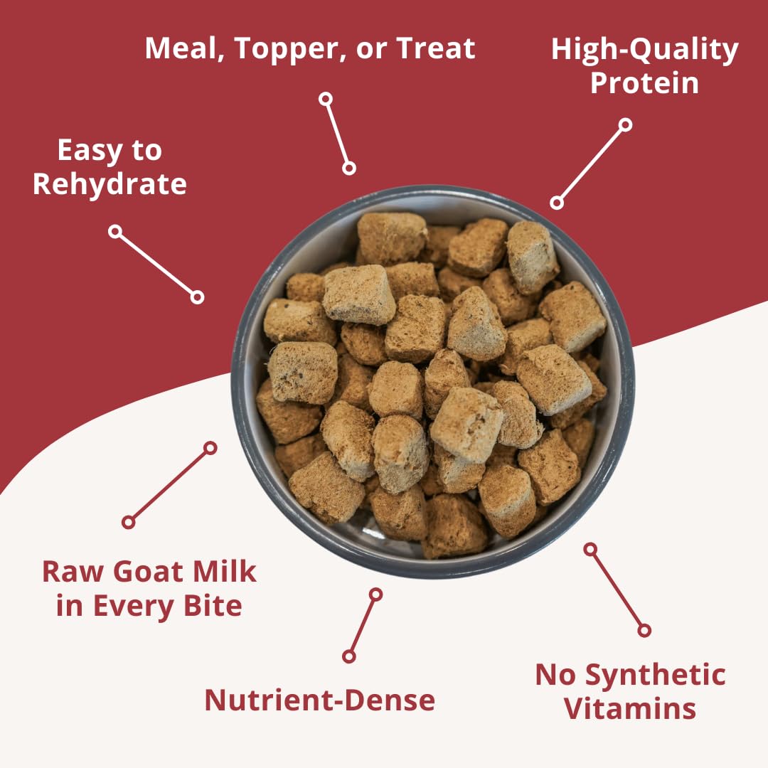 Steve's Real Food Nuggets boeuf lyophilisés texture appétissante pour chiens et chats.