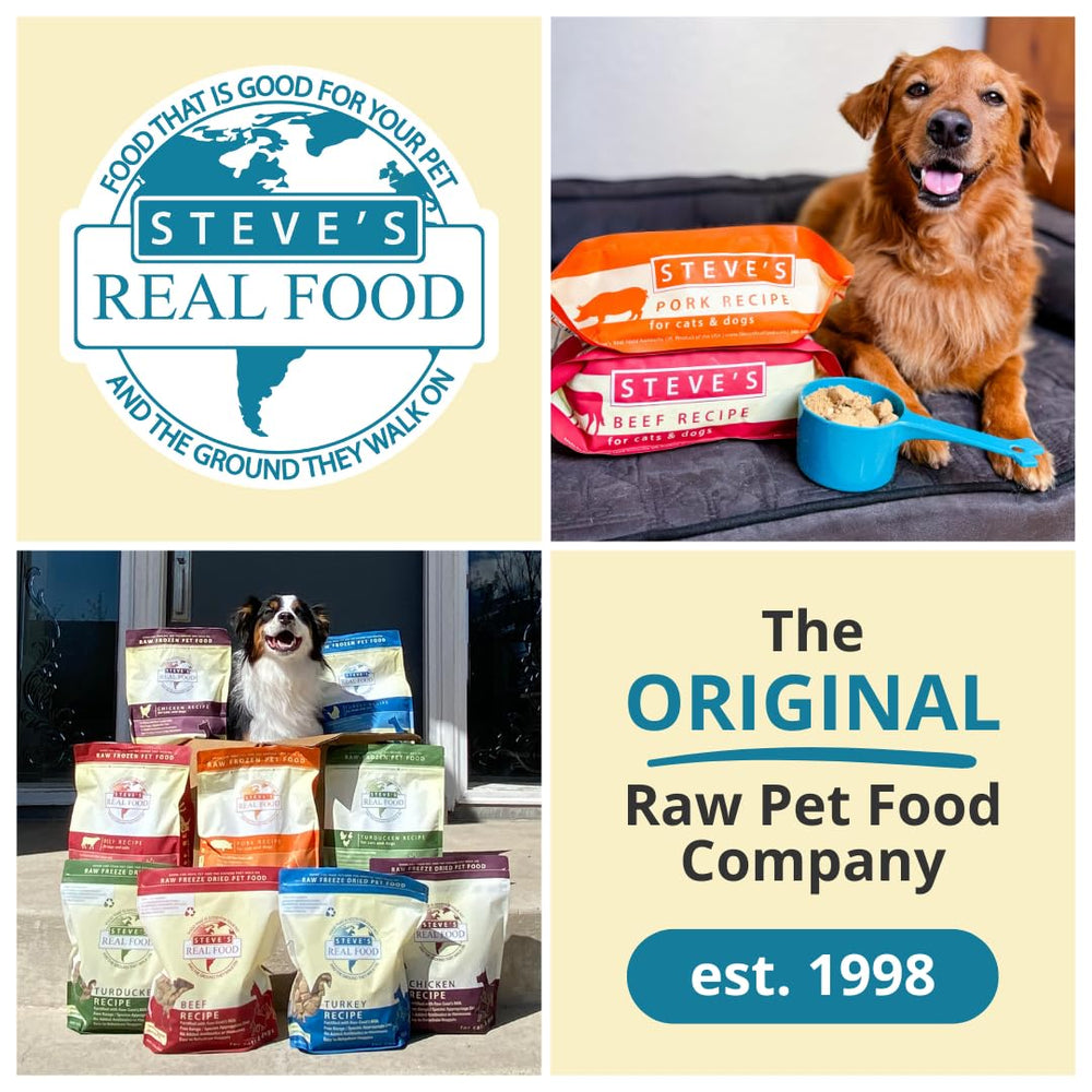 Steve's Real Food Nuggets porc parfait en topper nutritif sur croquettes