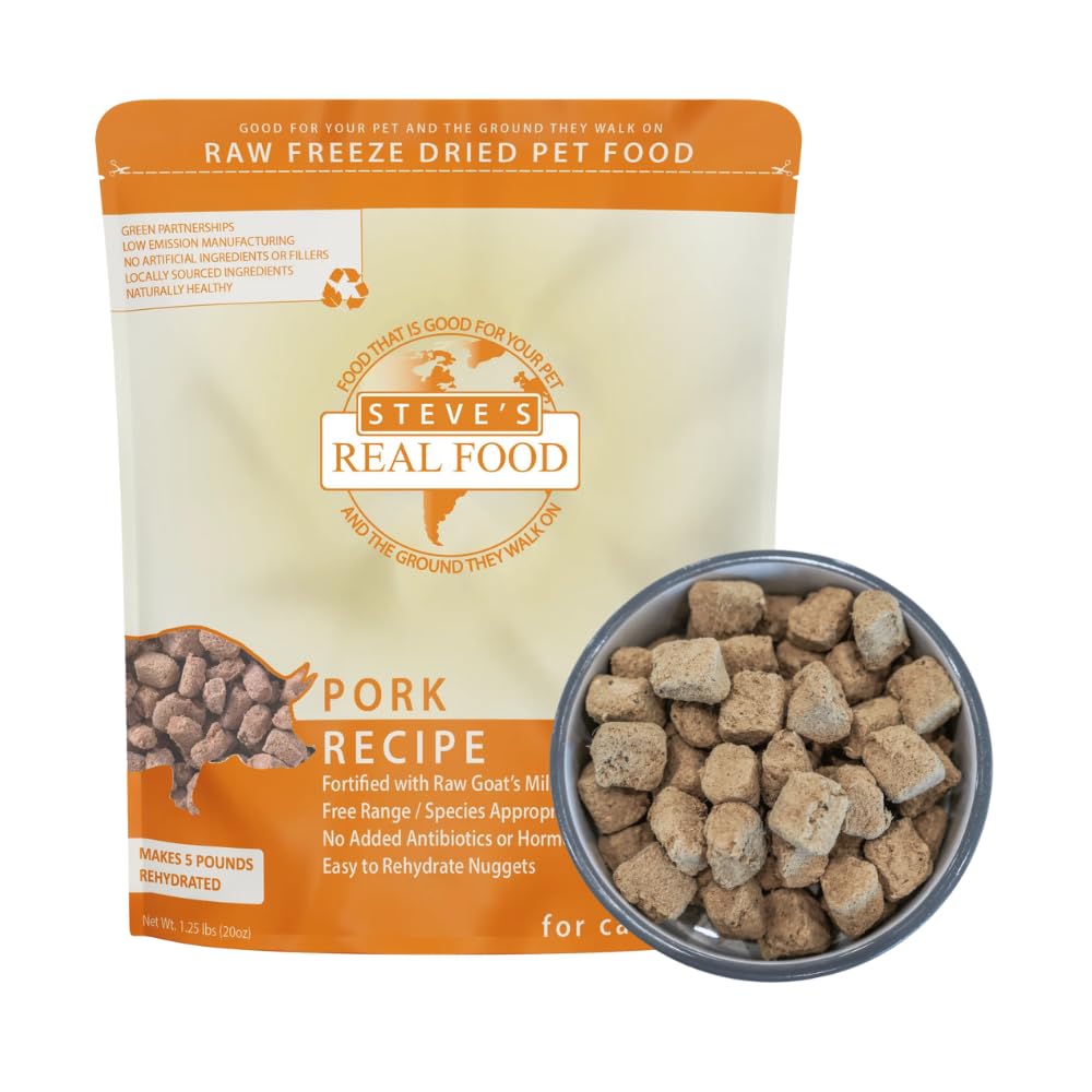 Steve's Real Food Nuggets porc emballage 20oz pour repas simples et rapides