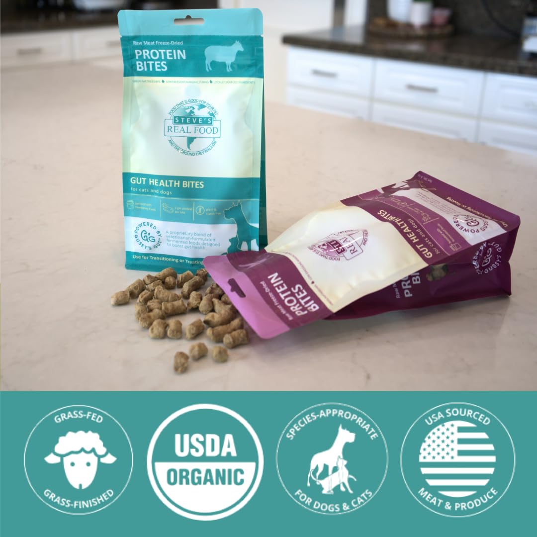 Steve's Real Food Protein Bites - arôme fermenté et texture attrayante pour tous les jours.