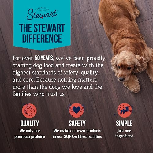 Stewart friandises poulet 100% pour entraînement et récompenses.