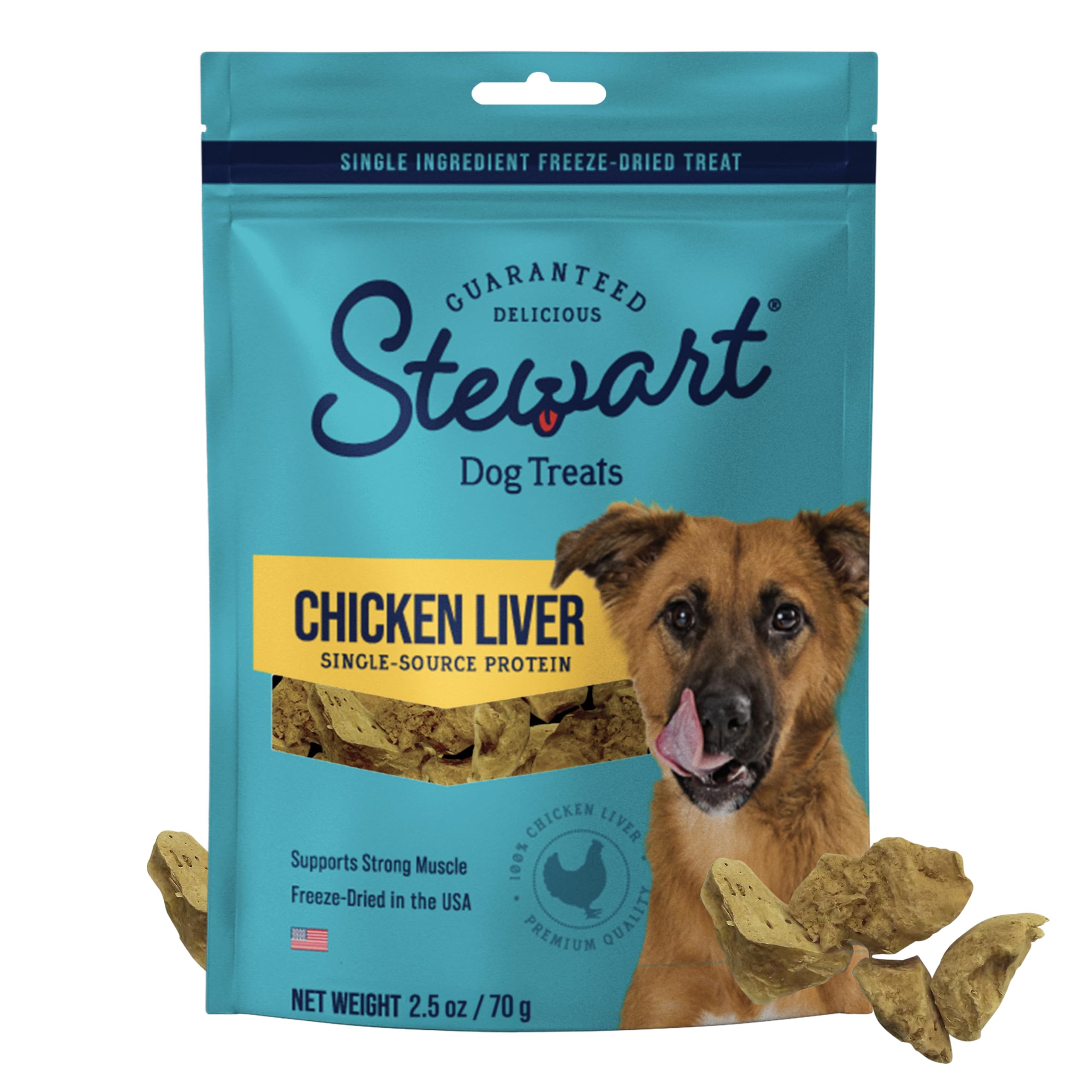 Stewart foie de poulet – bouchées dans sachet, idéal pour l'entraînement.