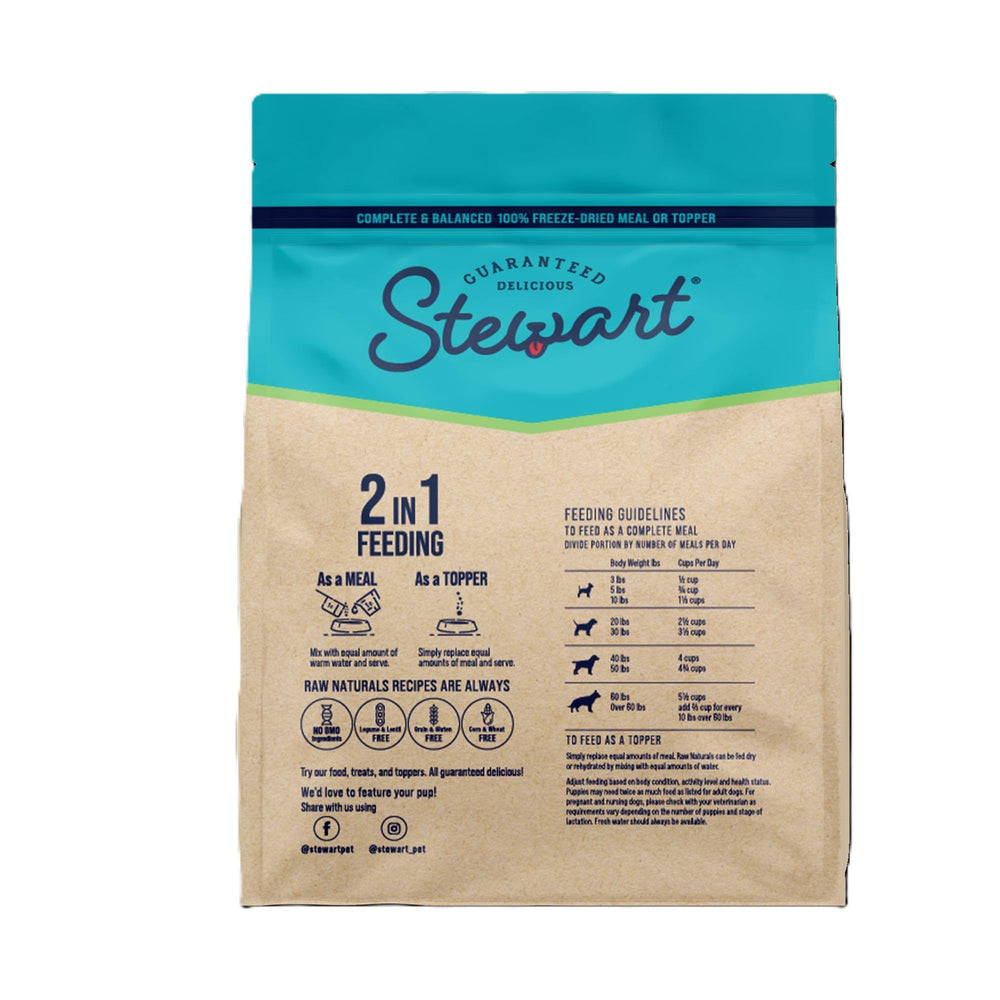 Stewart préparation réhydratation eau, repas prêt rapidement