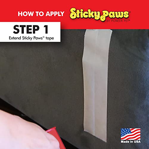 Sticky Paws Pioneer Pet Feuilles transparentes, adhésif médical, faciles à poser sur meubles.
