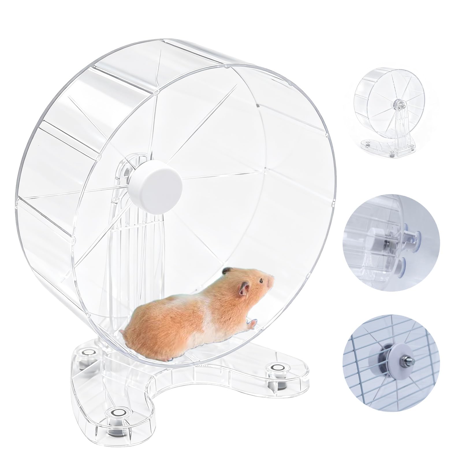 Roue Stinzgie 8,7'' silencieuse pour hamsters actifs.