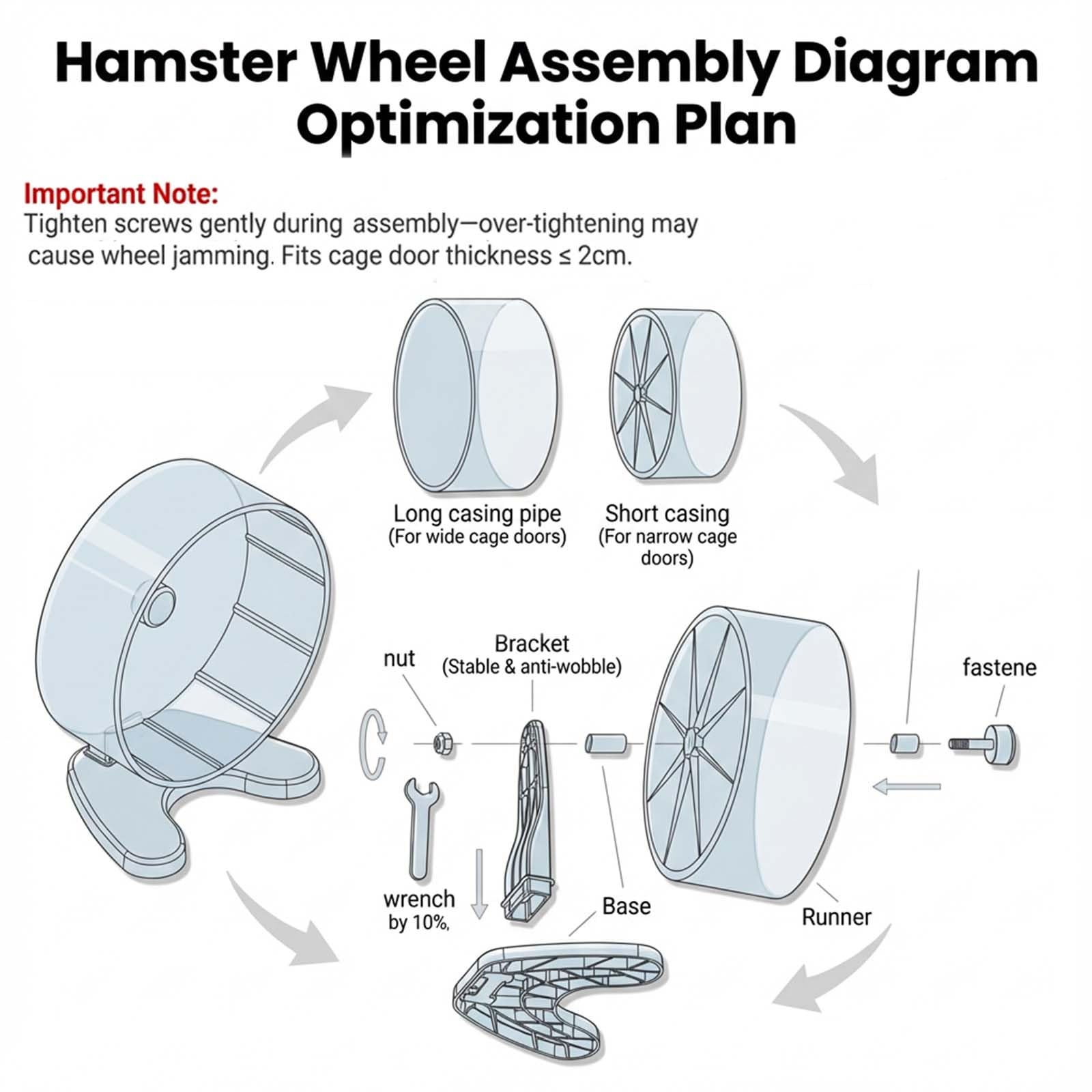 Roue Stinzgie disponible en couleurs variées pour harmoniser cage et décor.