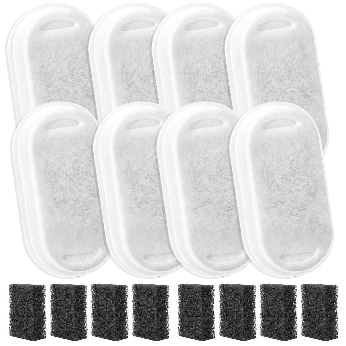 Stitokg filtre eau chat huit-pack offre une hydratation fiable.