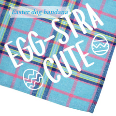 STMK bandana-paques-chien-detail-coton: toucher doux et qualité.