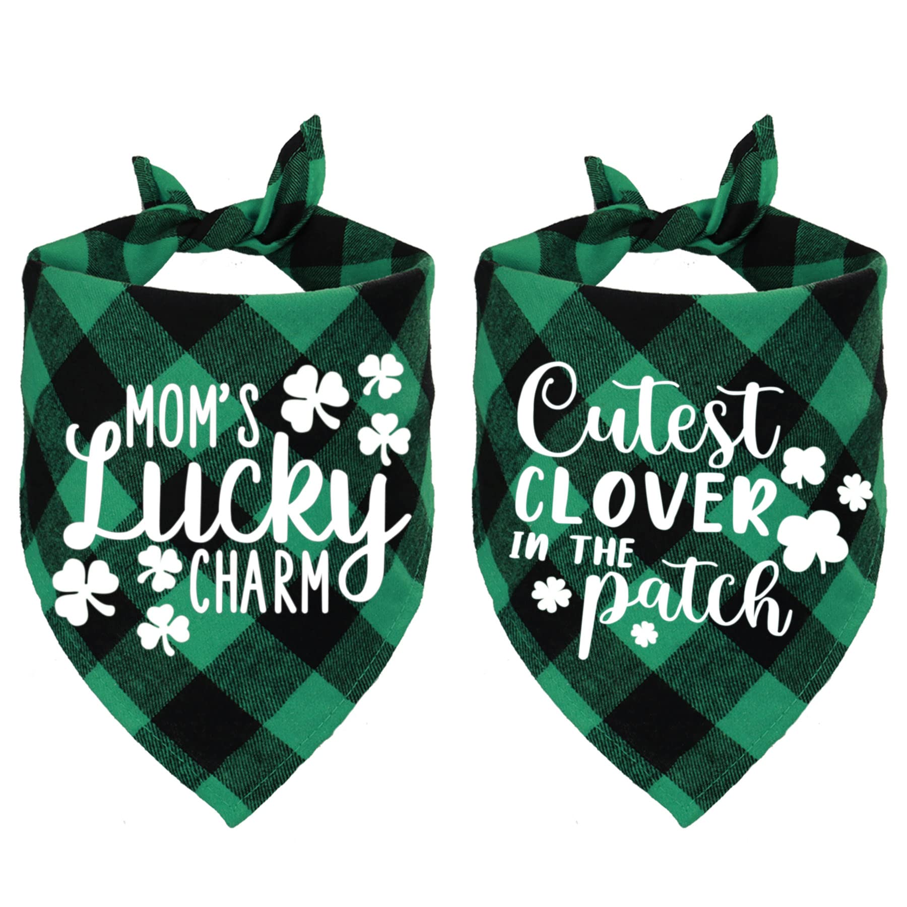 Bandana STMK Patrick vert – Maman Charme, idéal pour costumes canins.