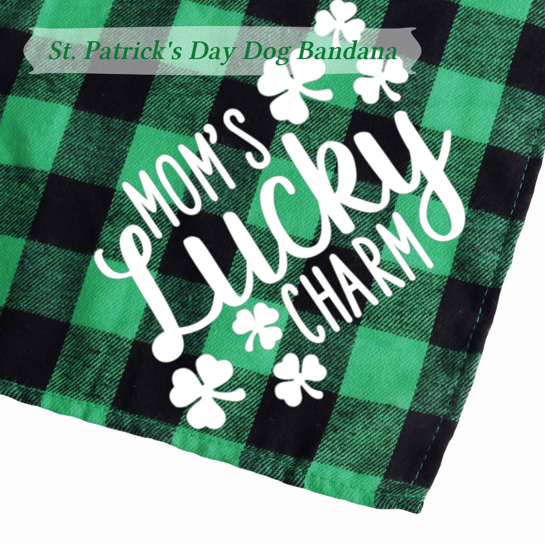Bandana STMK Patrick vert – plaid classique, style intemporel.