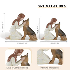 Storieme statuette berger allemand etagère, décoration chaleureuse prête à afficher