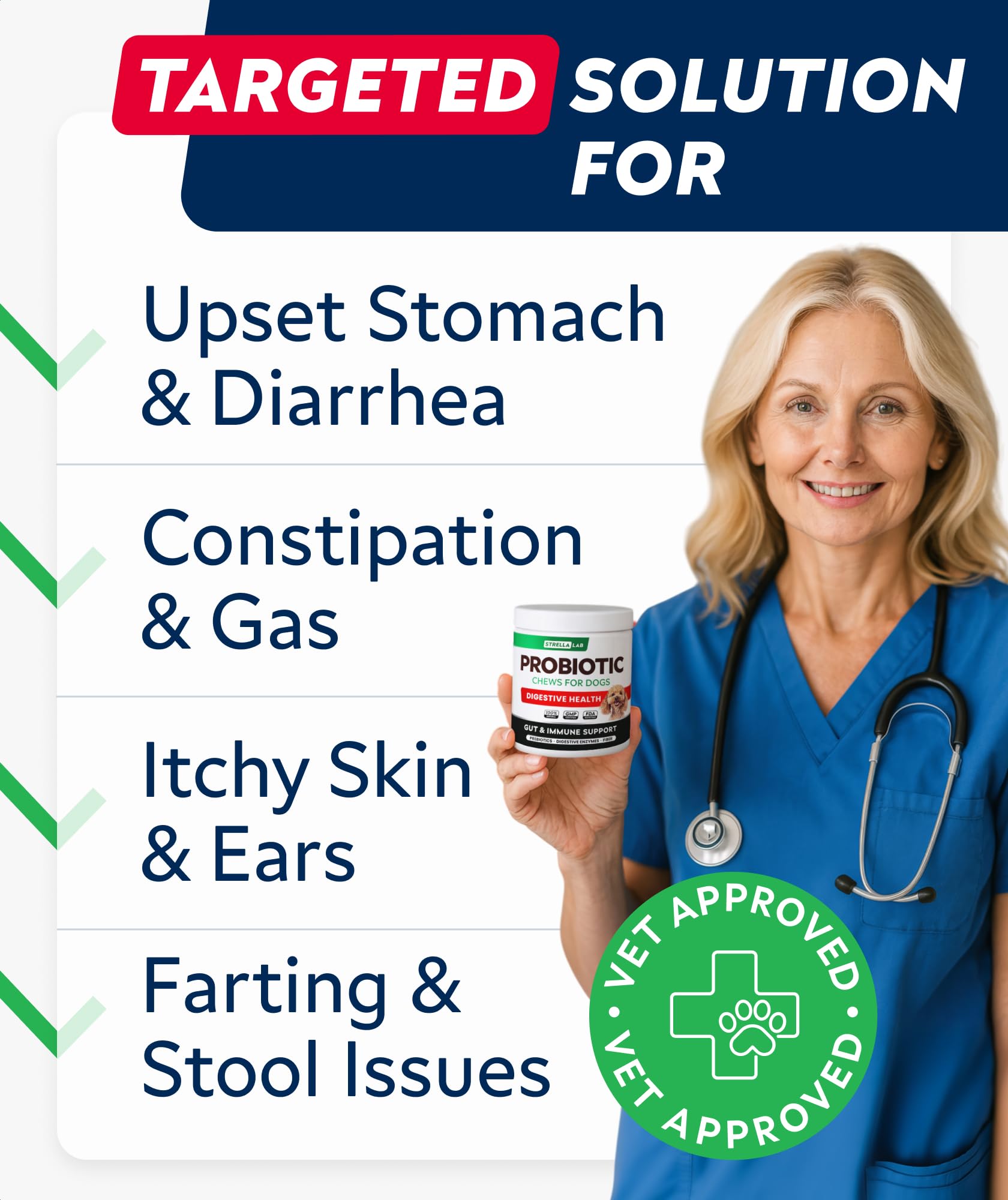 STRELLALAB bocal de 120 gommes – pratique pour digestion.