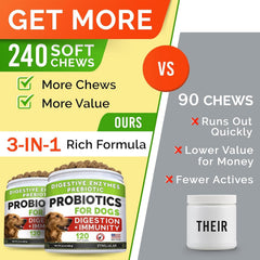 STRELLALAB bouchées probiotiques pour chien – saveur poulet attractif pour usage quotidien.