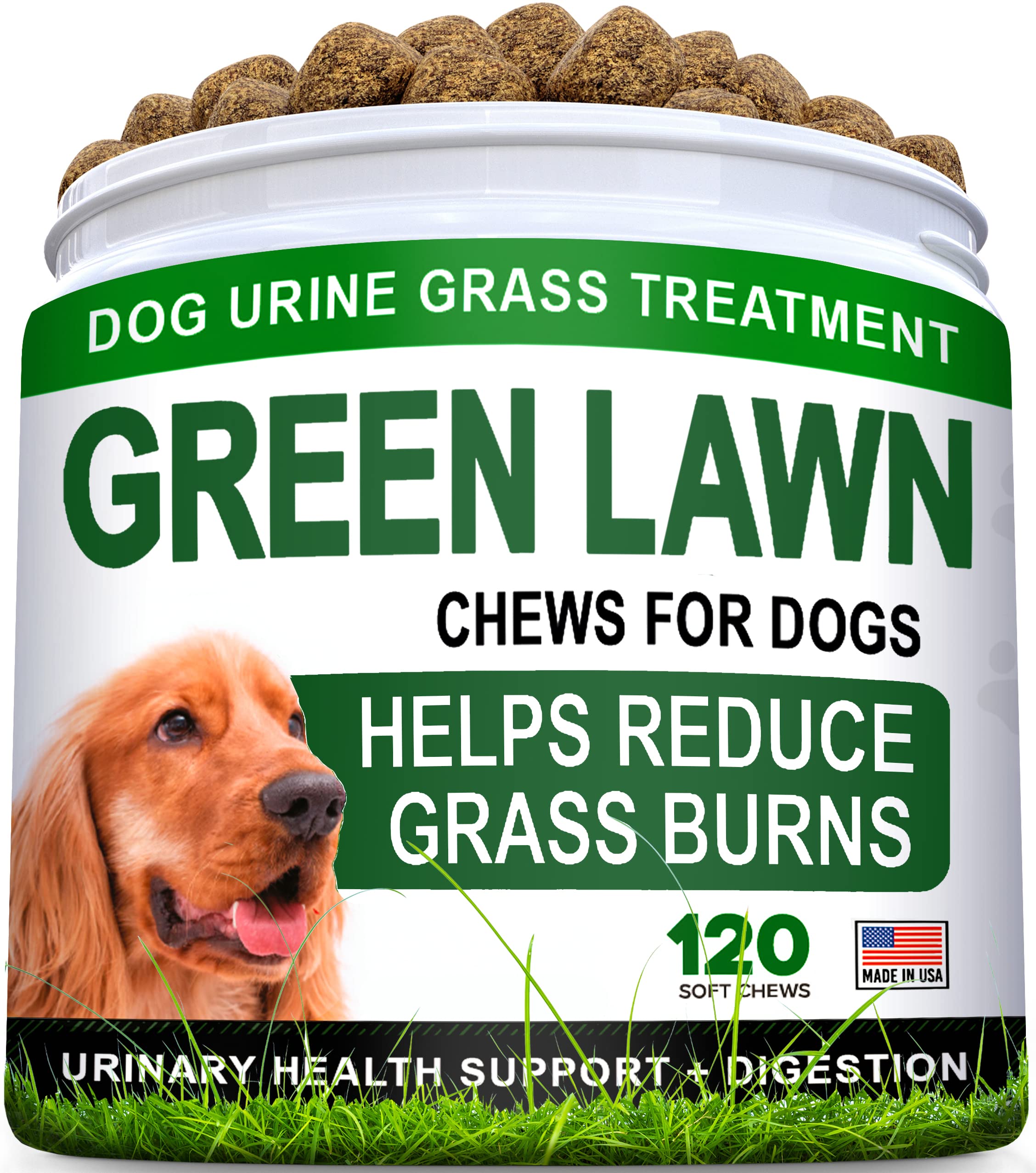 STRELLALAB bouchées chien – neutraliseur urine gazon, pelouse plus saine.