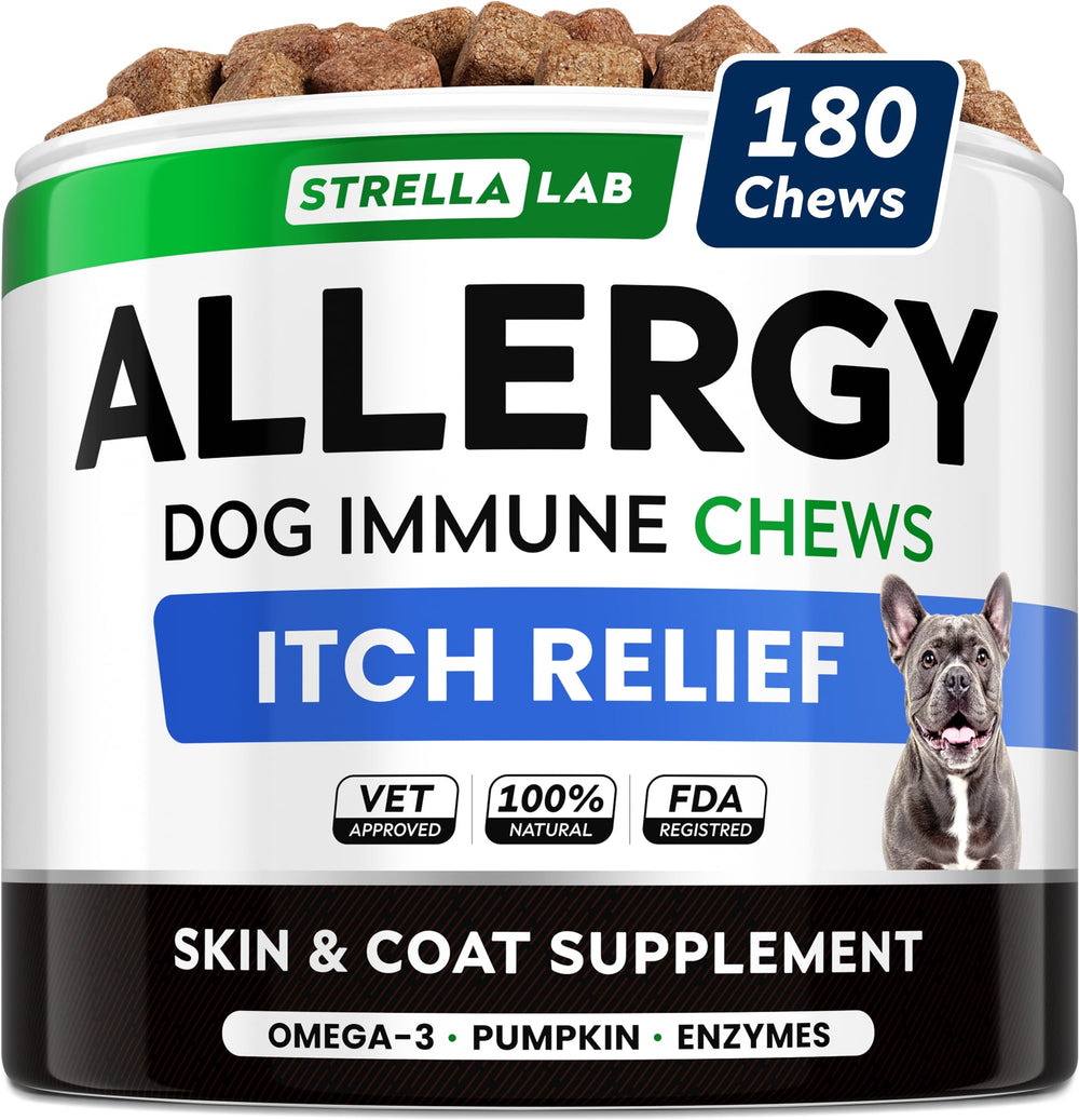 Friandise StrellaLab pour chien – relief allergies et démangeaisons.