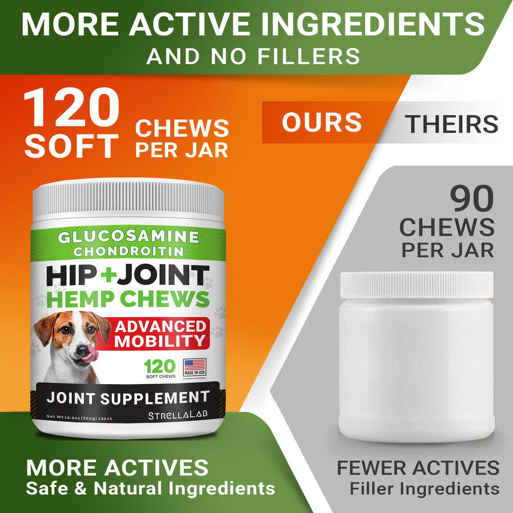 STRELLALAB friandises glucosamine pour articulation et mobilité.