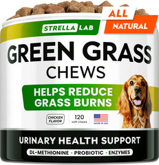 STRELLALAB friandises herbe verte pour chien dans un emballage pratique
