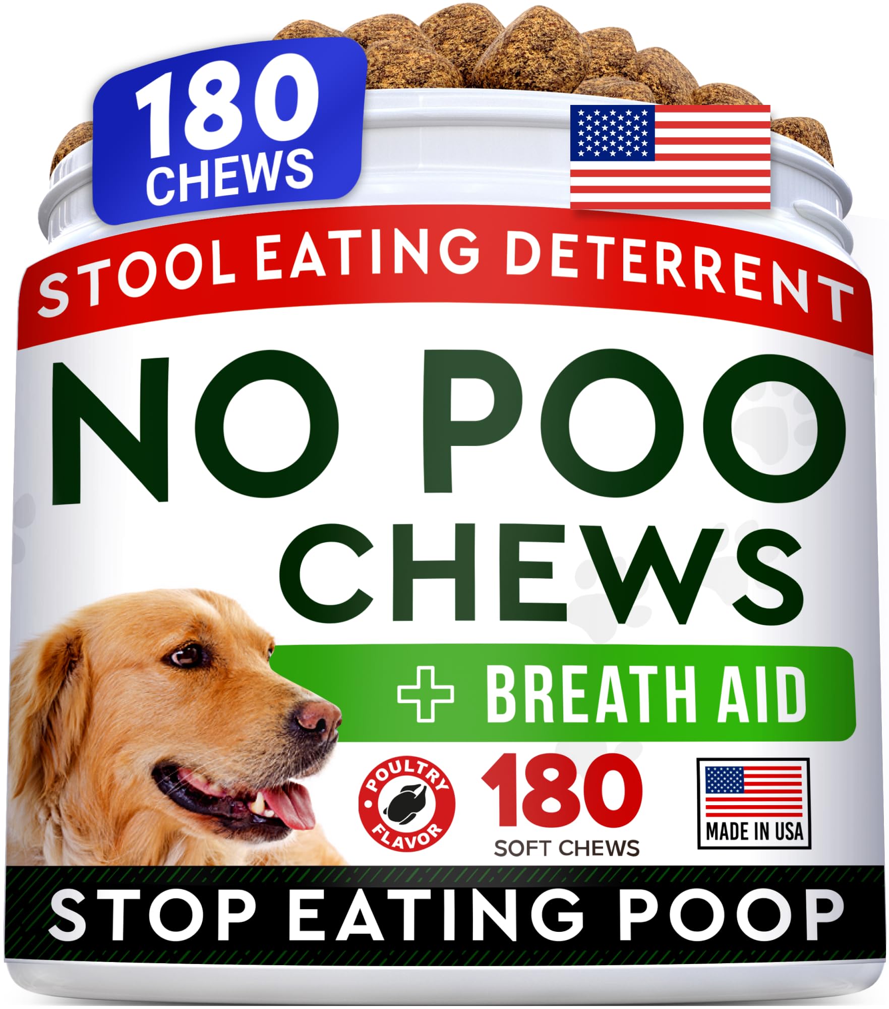 STRELLALAB friandises anti-selles pour chiens — vue emballage et réduction potentielle des excréments.