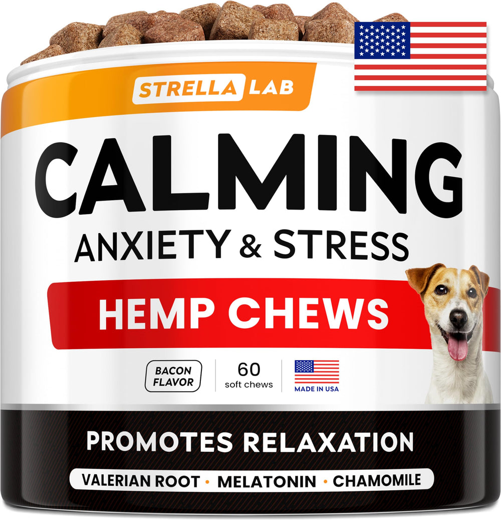 Friandises STRELLALAB pour chiens, calmant lors de feux d'artifice et bruits forts.