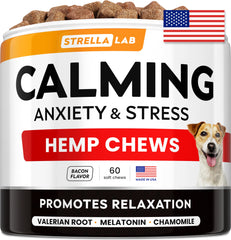 Friandises STRELLALAB pour chiens, calmant lors de feux d'artifice et bruits forts.