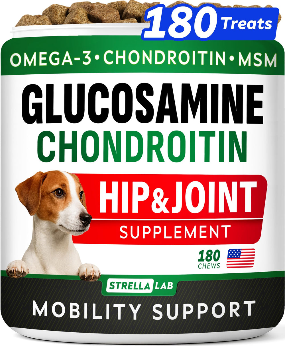 STRELLALAB Glucosamine pour chien friandises articulations — soutien potentiel à la mobilité