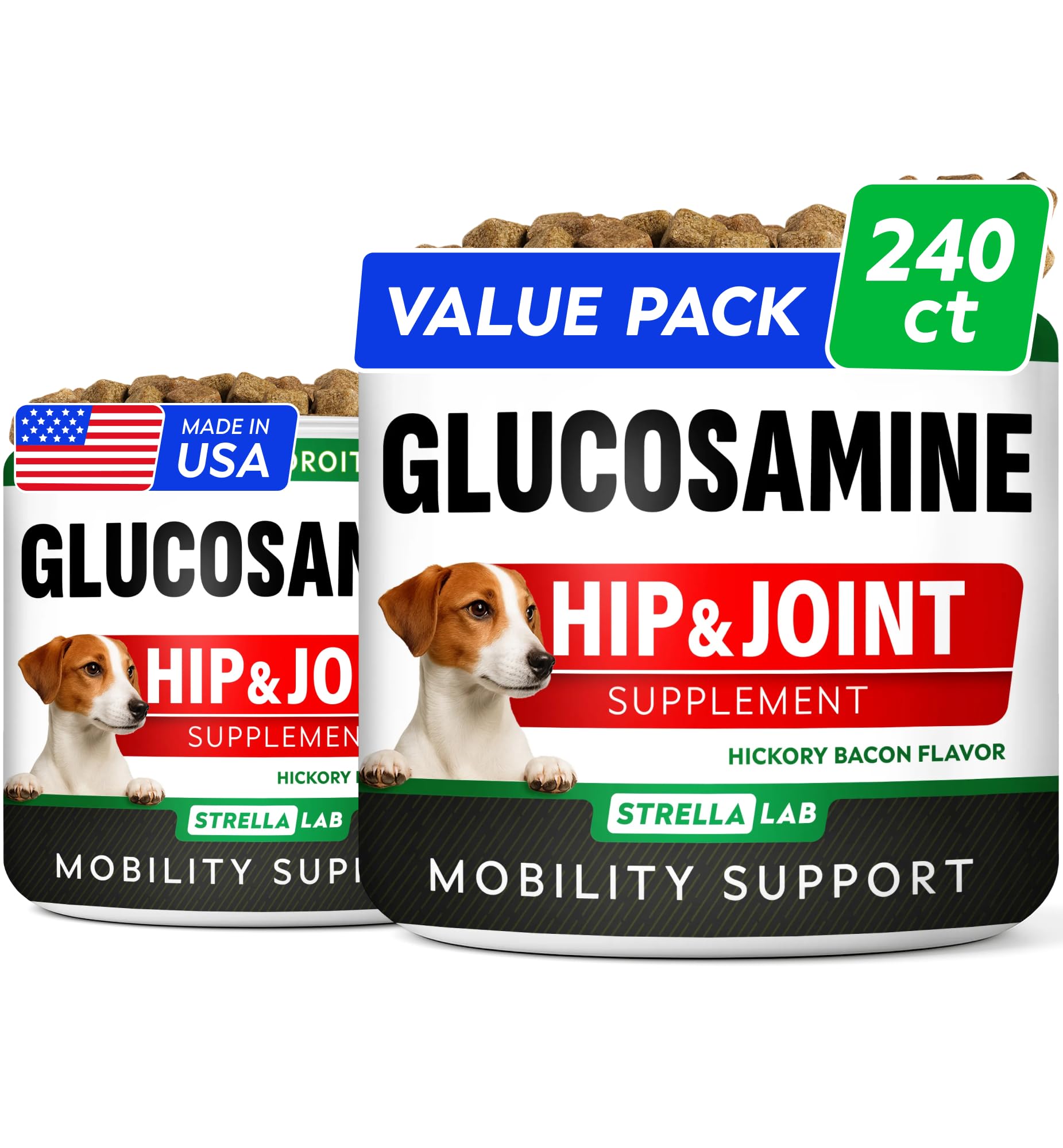 STRELLALAB glucosamine-chien-mobilité : friandises favorisant une mobilité fluide.