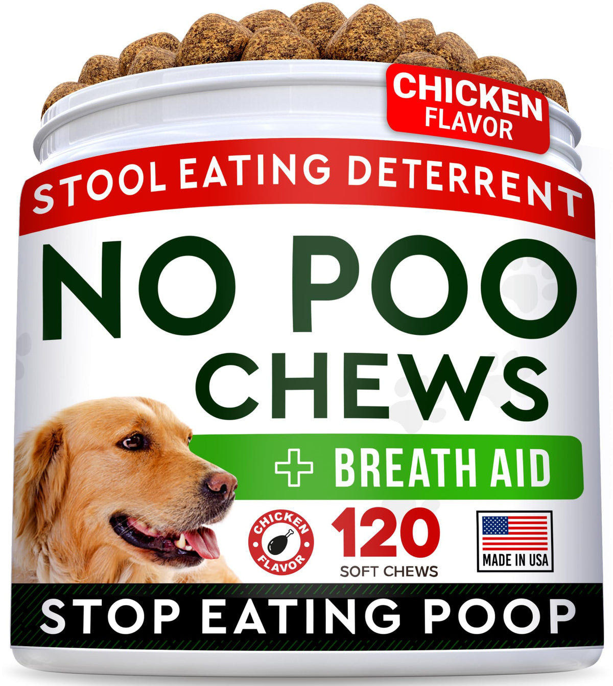 STRELLALAB No Poo Treats : bouchées appétentes favorisant digestion équilibrée et haleine plus fraîche