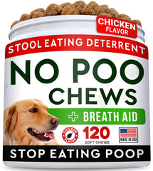 STRELLALAB No Poo Treats : bouchées appétentes favorisant digestion équilibrée et haleine plus fraîche