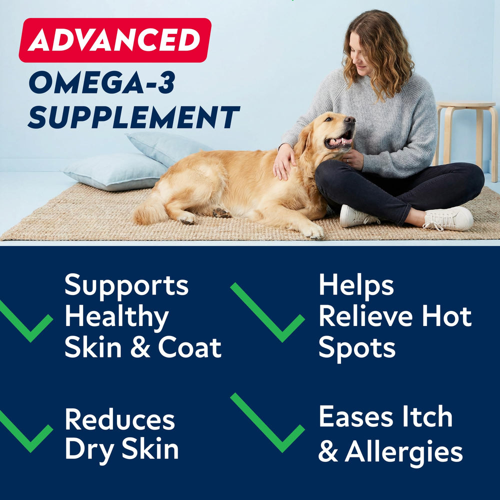STRELLALAB Omega3 pour chiens – bouchée poisson peau et poil sains.