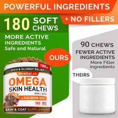 STRELLALAB Omega3 peau et poil: texture nourrissante et brillance potentielles.