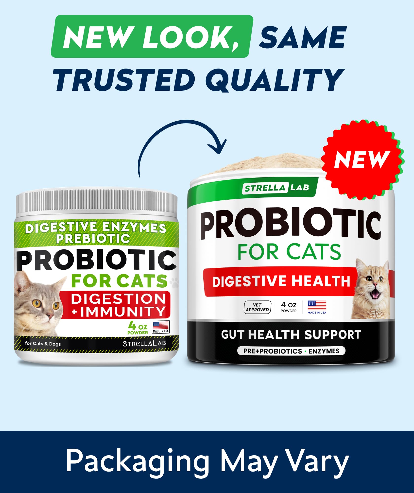 Poudre StrellaLab — facile à ajouter dans croquettes ou pâté.