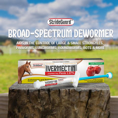 StrideGuard dosage précis pour cheval pesant jusqu’à 1 250 lb, facilité d’utilisation.