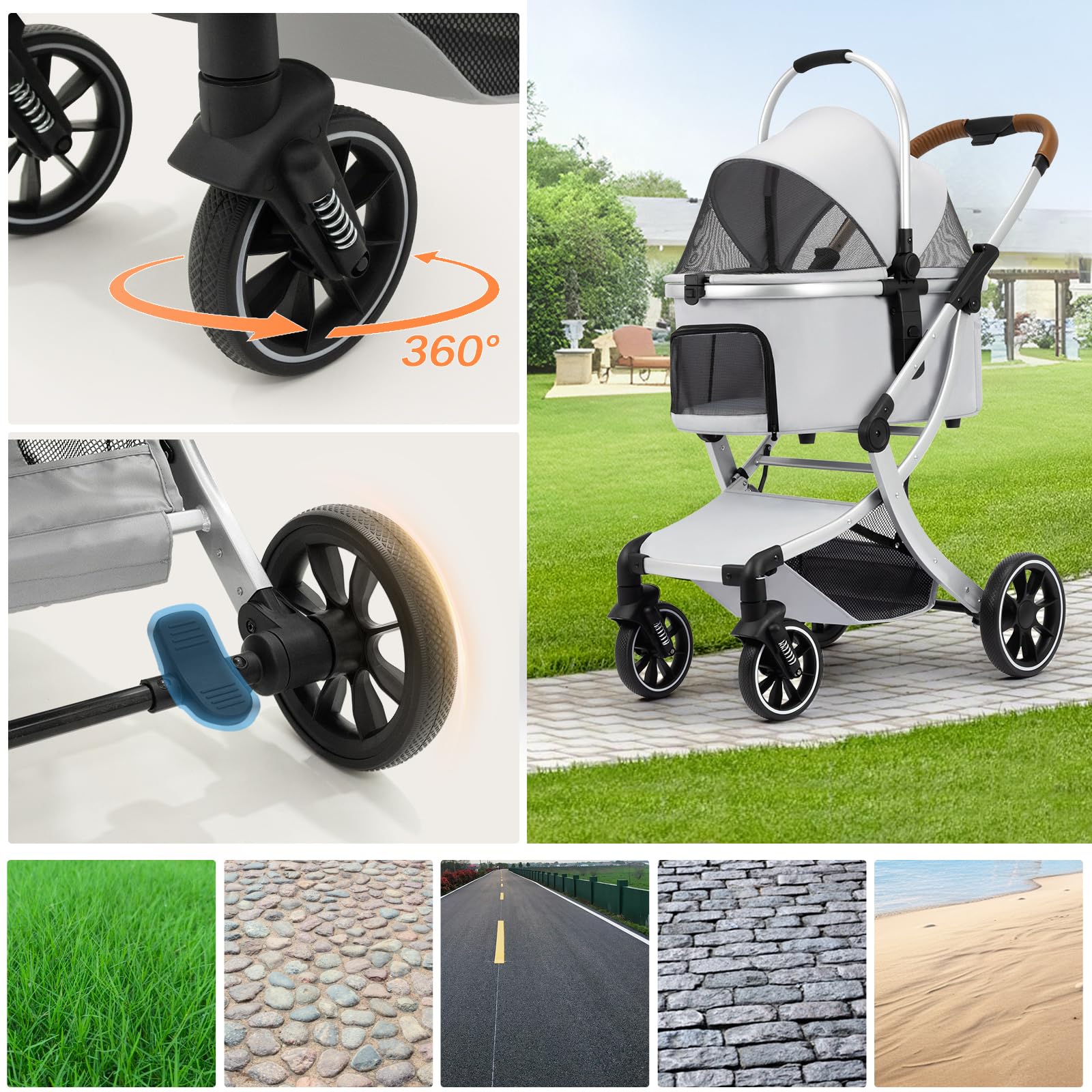 Fenêtres en mesh Strocare — ventilation optimale pendant la promenade.