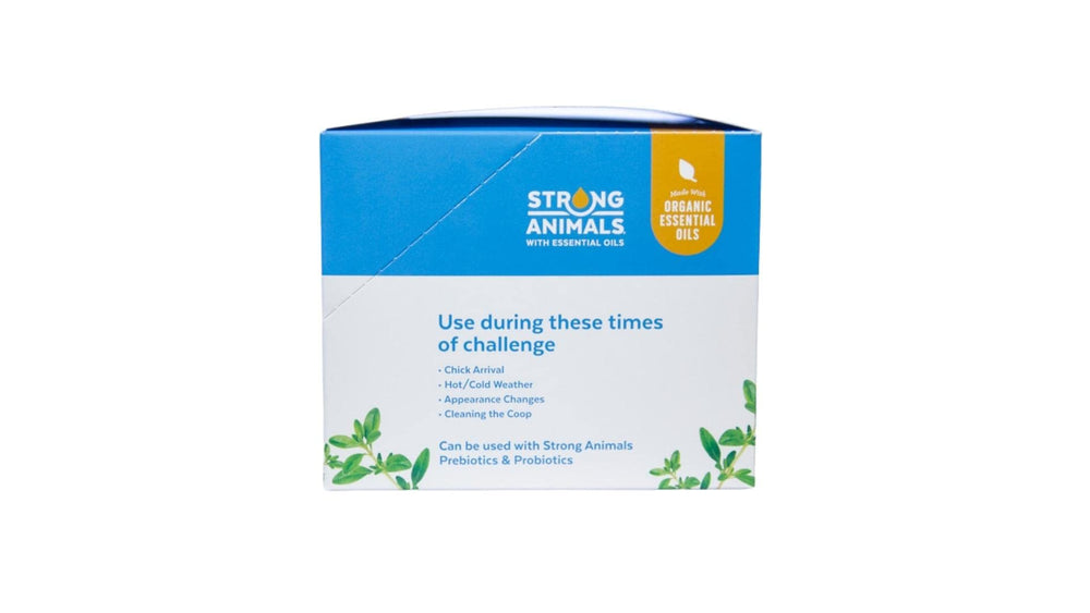 Huile essentielle de thym Strong Animals parfume l eau pour les volailles.