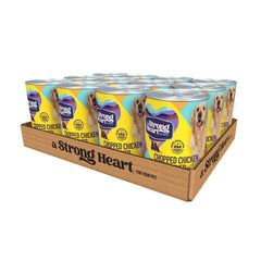 Strongheart boîtes chien poulet haché, repas pratique et savoureux.