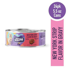 Ouverture facile des boîtes Strongheart pour un repas rapide et pratique.