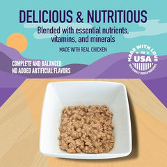 Strongheart chat: poulet en sauce servi sur assiette, repas pratique pour chats exigeants.