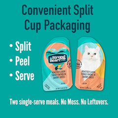 Ingrédients naturels Strongheart avec vitamines et minéraux pour chat adulte.