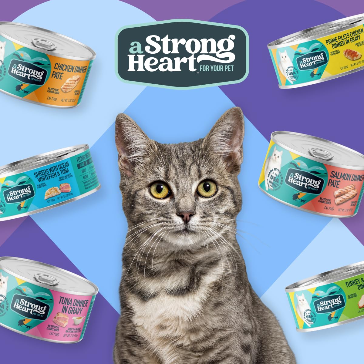 Strongheart logo visible sur l’emballage, signe de confiance.