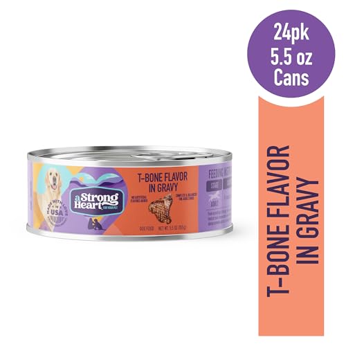 Pack 24 Conserves T-Bone de Strongheart, pratique pour nourrir votre chien tout le mois.