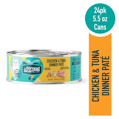 Strongheart pâté chat texture luxueuse au poulet et thon.
